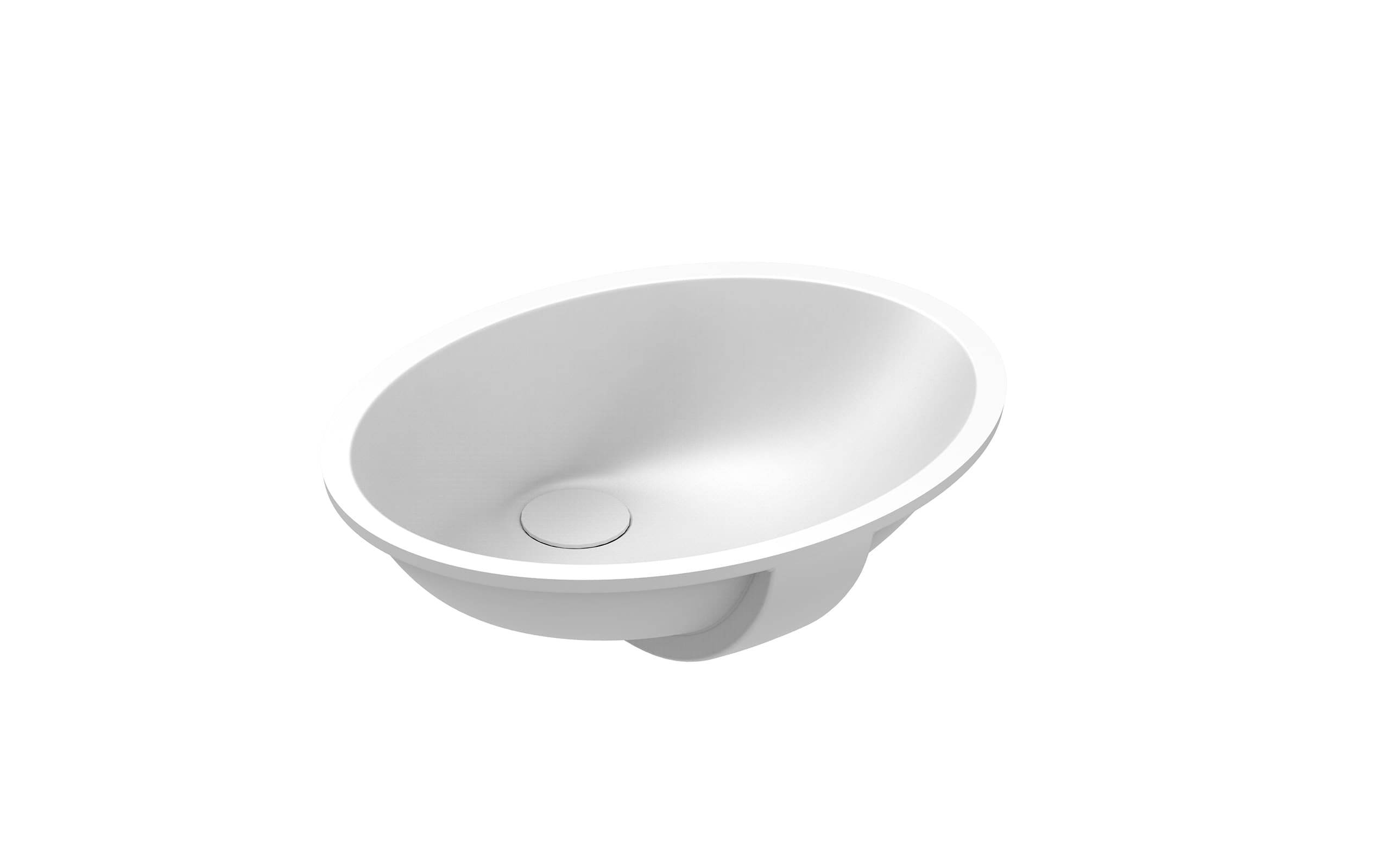 Hilton Oval Tezgah Altı Lavabo 37x47 cm